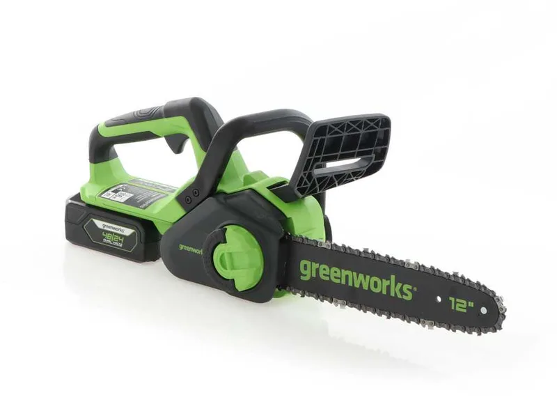 Greenworks GD24CS30 - Tronçonneuse à batterie 24 V - Guide de 30 cm