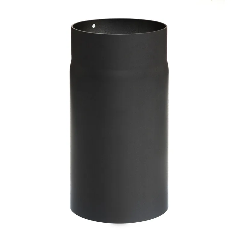Raik Basic élément de longueur 150mm noir L:250mm pour tuyau de fumée / conduit de fumée