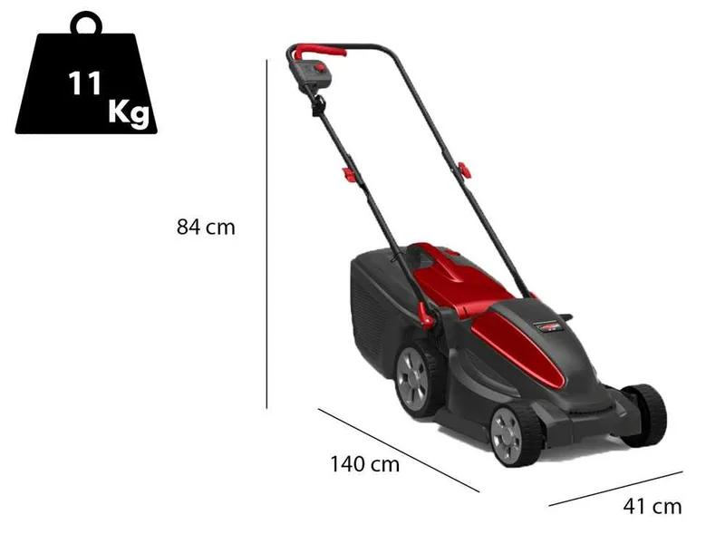 Castelgarden XE 40 - Tondeuse à gazon électrique - 1400W - Coupe de 38 cm