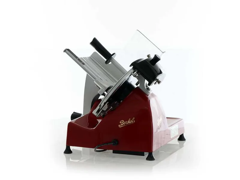 Trancheuse Berkel Pro Line XS25 rouge - Lame en acier chromé de 250 mm
