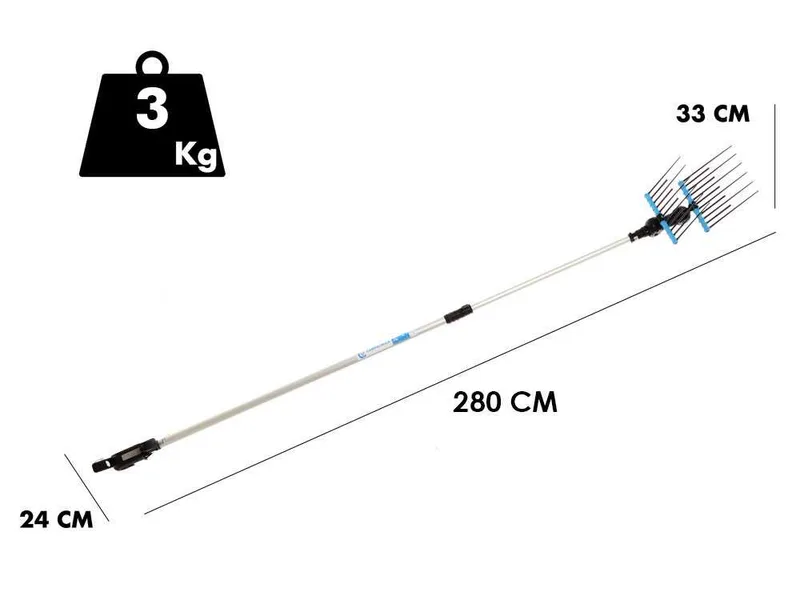 Campagnola Alice STAR ECO - Perche en Aluminium 150-220 cm - Peigne vibreur électrique