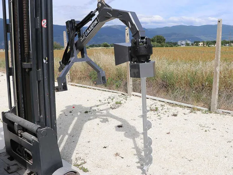 BlackStone BHD500 hr - Tarière pour tracteur - Système de poussée hydraulique - mèche non incluse