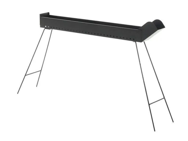Mille BBQ-100 Go - Barbecue spécial pour brochettes à charbon - 100x14 cm