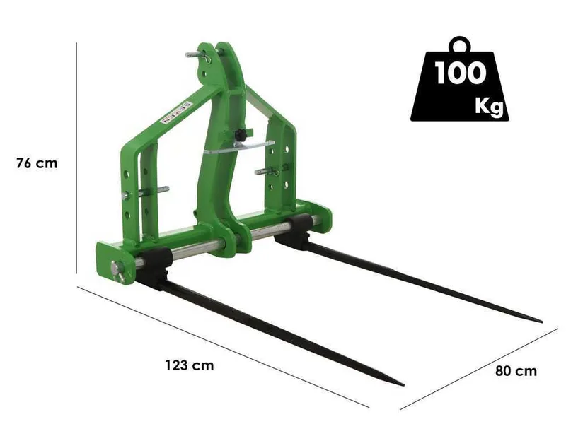 Seven Italy LIFT_2 ROLL - Fourche pour balle - Charge 750 Kg