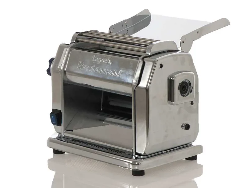 Imperia New Restaurant Professional Ruvida - Laminoir - Machine à pâtes électrique en INOX 160W