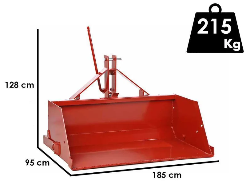 Francini PR 180 - Godet arrière pour tracteur - de 180 cm - Charge 700Kg