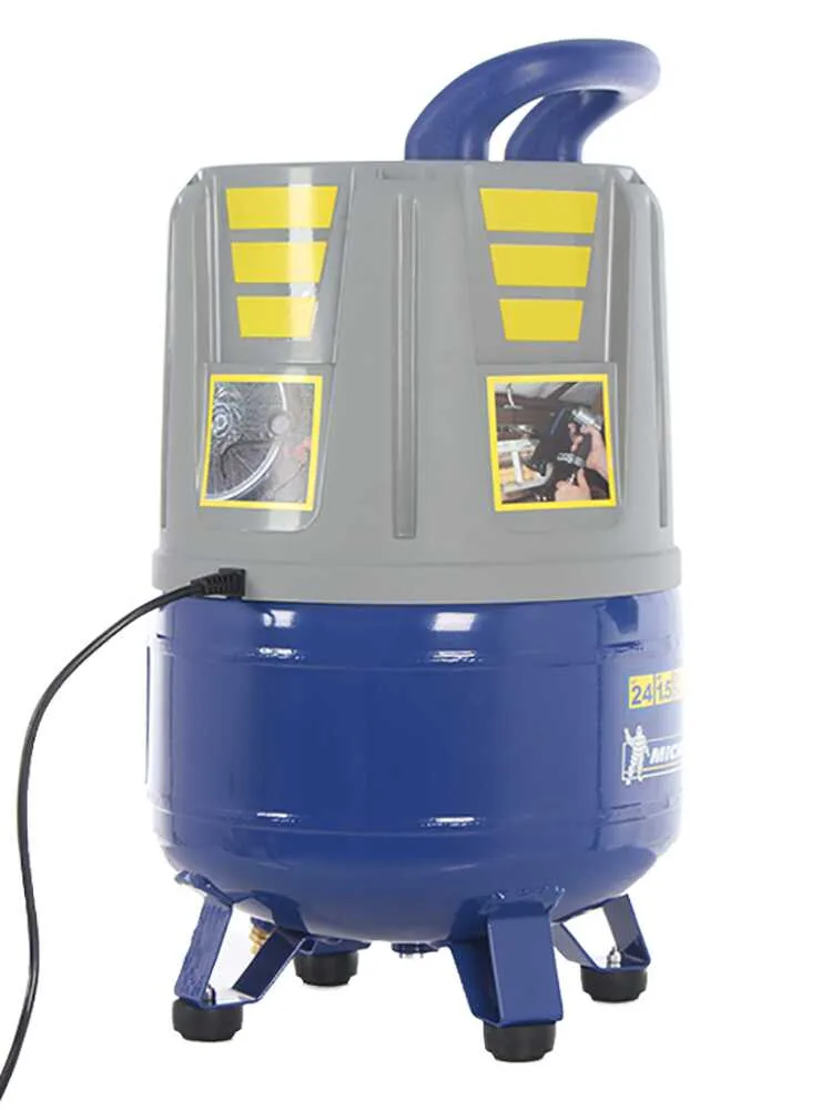 Michelin MVX 24 - Compresseur d'air électrique portatif monophasé, oil-less - Moteur 1.5 CV - 24 L