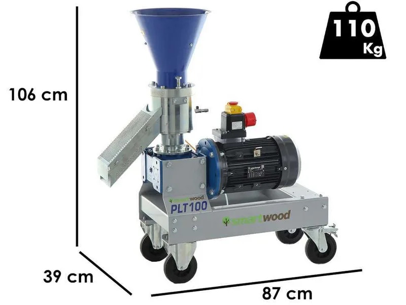 Smartwood PLT-100 - Presse à pellets électrique Triphasée