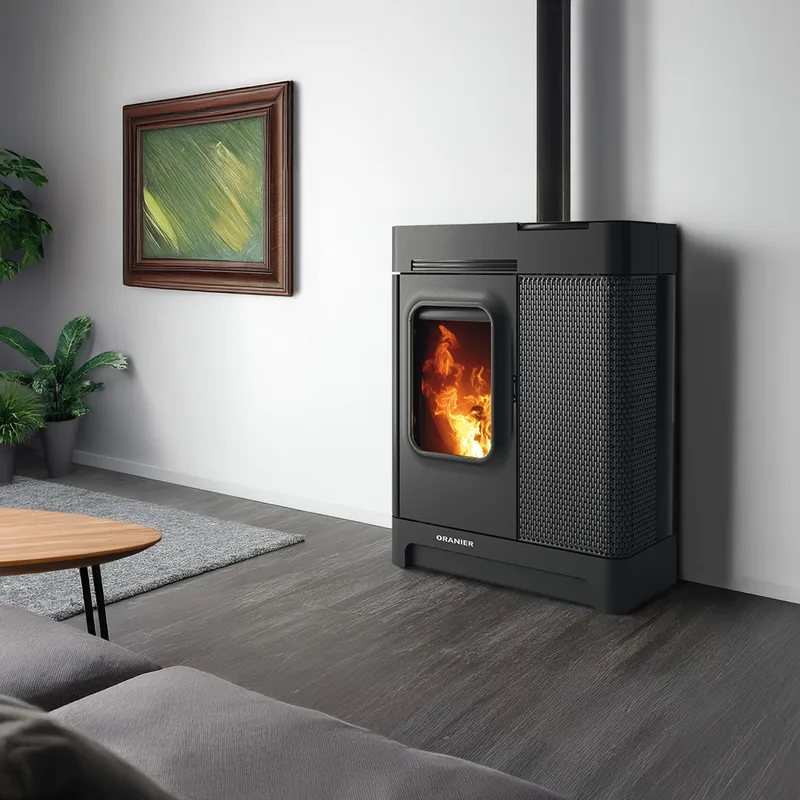 Oranier Calimo XL poêle à granulés acier noir
