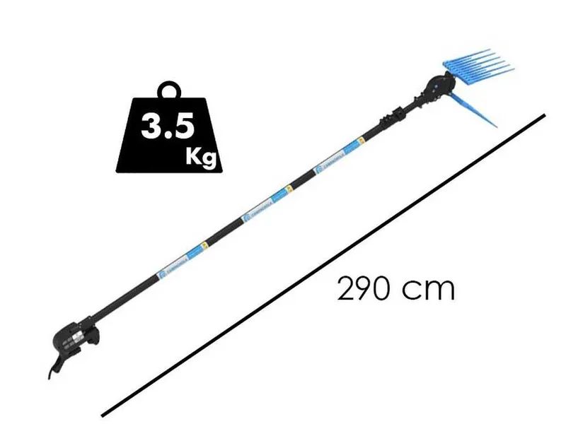 Campagnola Elektra - Perche en carbone - 290 cm - Peigne vibreur électrique