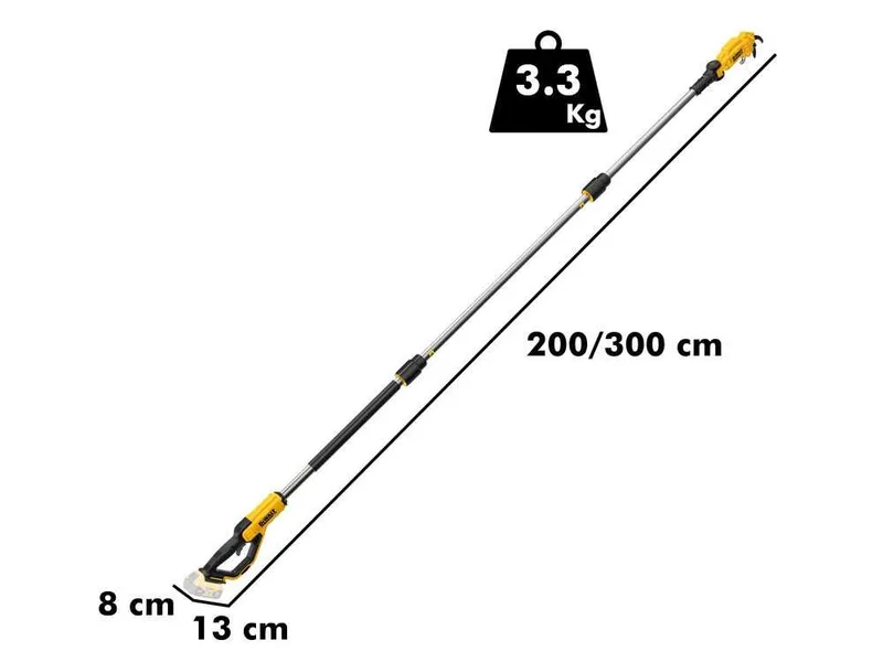 DeWalt DCMPP569N-XJ - Sécateur électrique sur perche - 200-300 cm