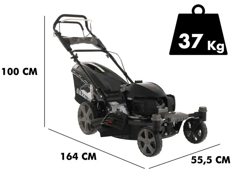 Blackstone SP-4X 510 H200 - Tondeuse à gazon thermique - Moteur HONDA GCVx200 - Roues pivotantes
