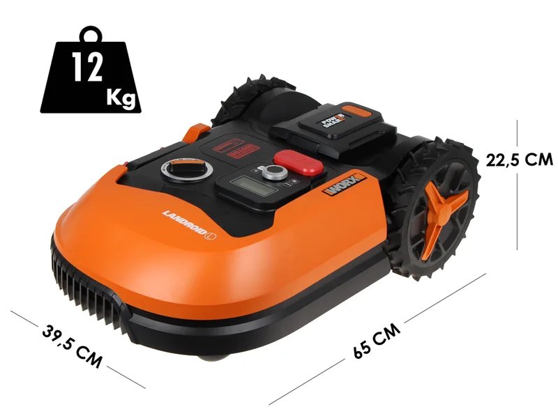 Worx Landroid WR147E.1 - Robot tondeuse - Avec périmètre - Batterie 20V et 4 Ah - L1000