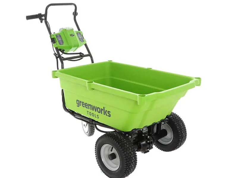 Greenworks G40GC Garden Cart - Brouette à batterie sur roues 40V 4Ah