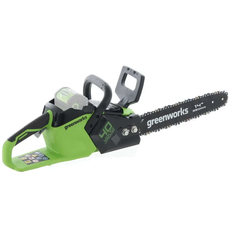 Greenworks GD40CS15 40V - Tronçonneuse à batterie - Guide 35 cm