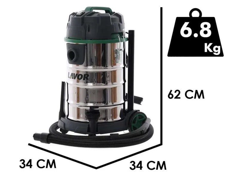 Lavor dozzy power 30XS - Aspirateur eau et poussière - Cuve 30 litres - 1400 W