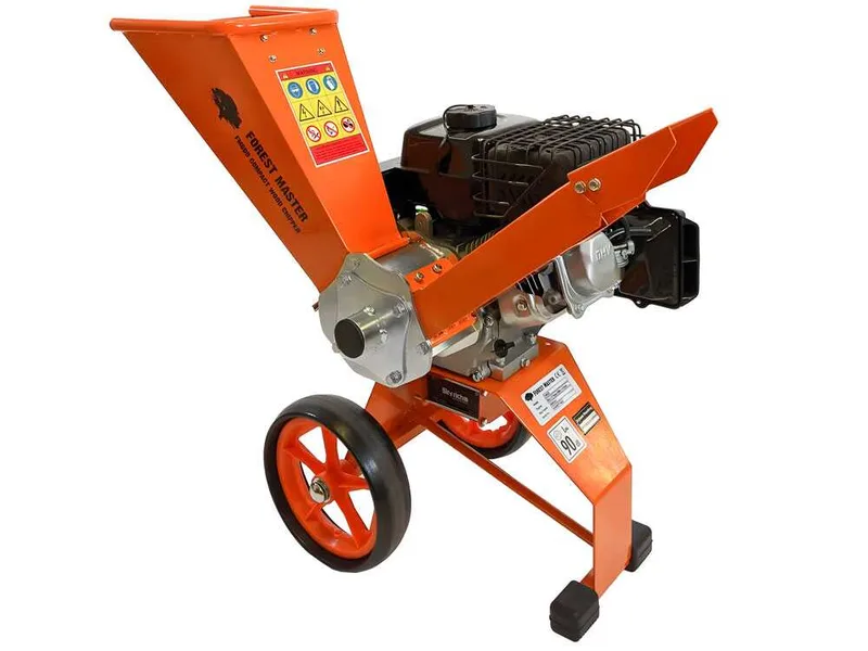 Forest Master FM6DDES - Broyeur de branches thermique - Moteur à essence LCT de 7 CV - Démarrage électrique