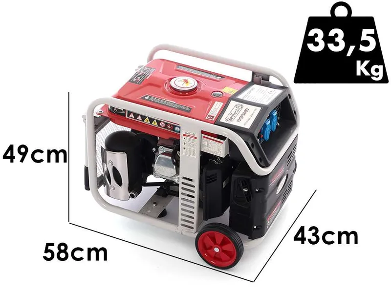 GeoTech Pro iGGP5000 - Groupe électrogène inverter 4 kw monophasé - sur chariot