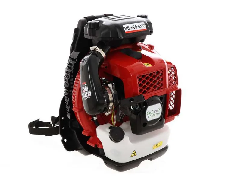 GeoTech BB 660 EVO - Souffleur de feuilles thermique à dos avec moteur 2 temps
