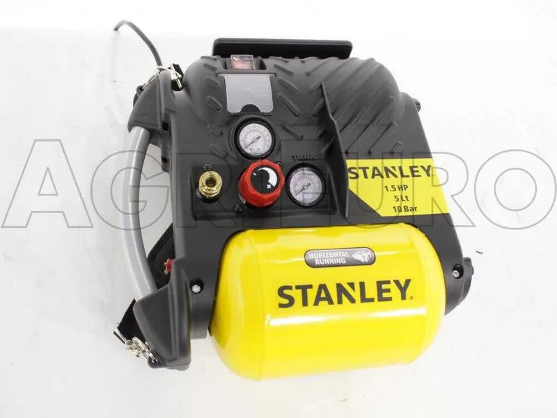 Stanley DN 200/10/5 - Compresseur d'air électrique portatif monophasé, oil-less - Moteur 1.5 CV - 5 L