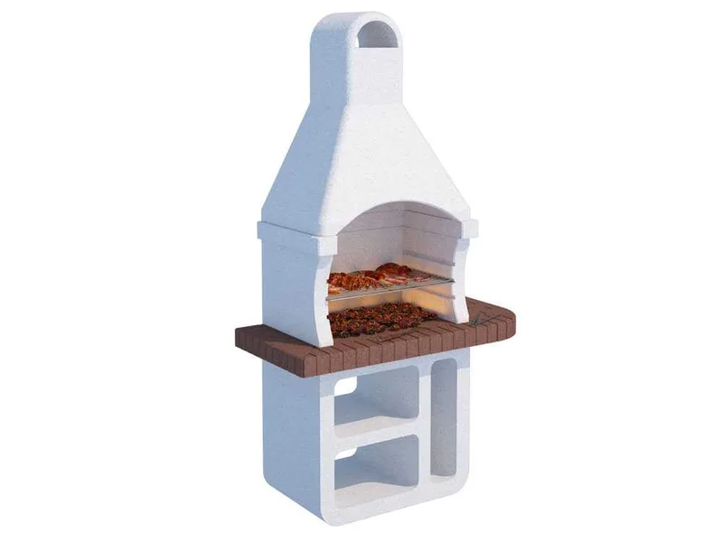 Linea VZ Elba - Barbecue à bois et charbon en maçonnerie