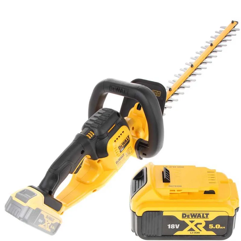 Taille-haies électrique à batterie DEWALT DCMHT563P1-QW - lame de 55cm - Batterie 18V 5Ah