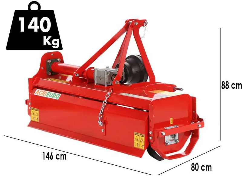 Fraise rotative pour tracteur Tango 125 - Série légère - Attache fixe