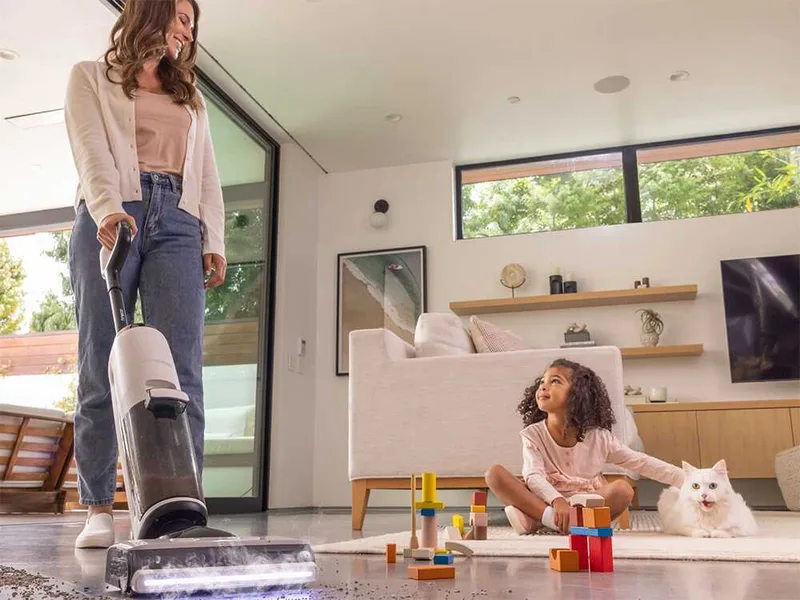 Tineco Floor One S7 Steam Plus - Nettoyeur de sols à vapeur smart - 3 en 1 : lave, sèche et vaporise