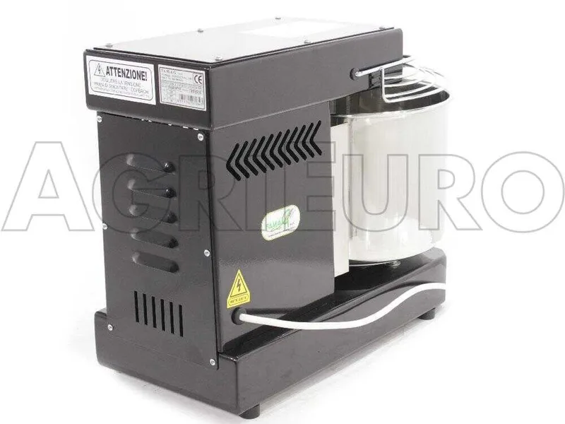 Pétrin à spirale à 10 vitesses avec moteur électrique Famag IM 8 - 8 KG - Noir