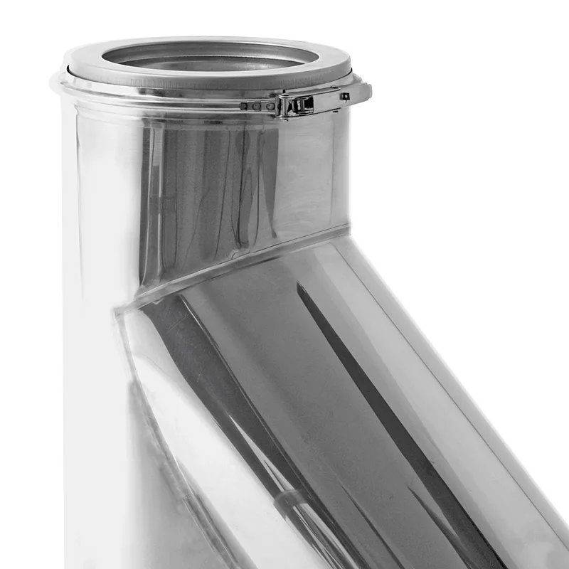 Opsinox conduit de cheminée en acier inoxydable 150 mm T-connexion 45°