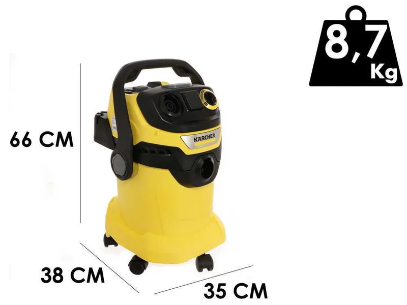 Karcher WD 5 P V-25/6/22 - Aspirateur multifonction - Souffleur - Bidon 25 L - 1100 W