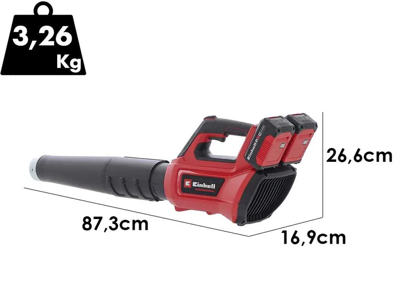 Einhell GP-LB 36/230 Li E BL - Souffleur de feuilles à batterie - 36 V - 2 x 18 V / 2,5 Ah