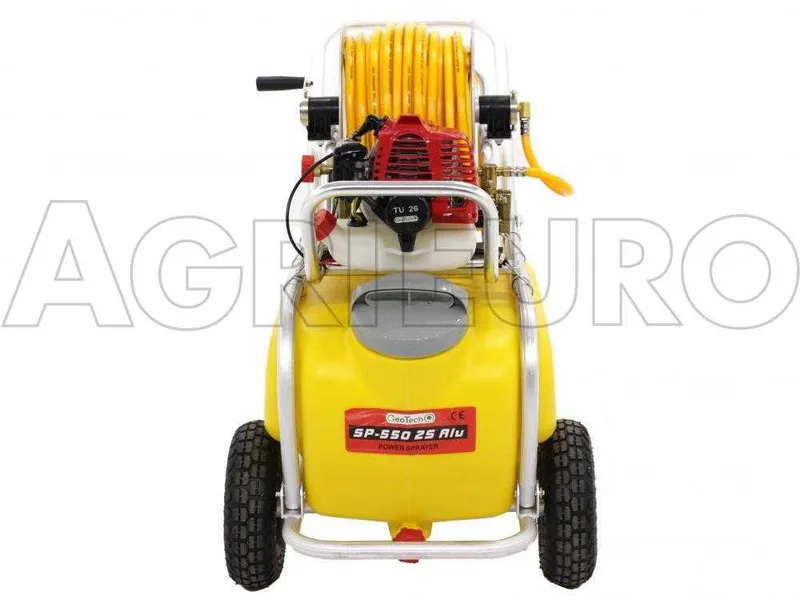 Pompe agricole thermique sur chariot GeoTech SP 550 2S ALU - moteur 2 temps à mélange