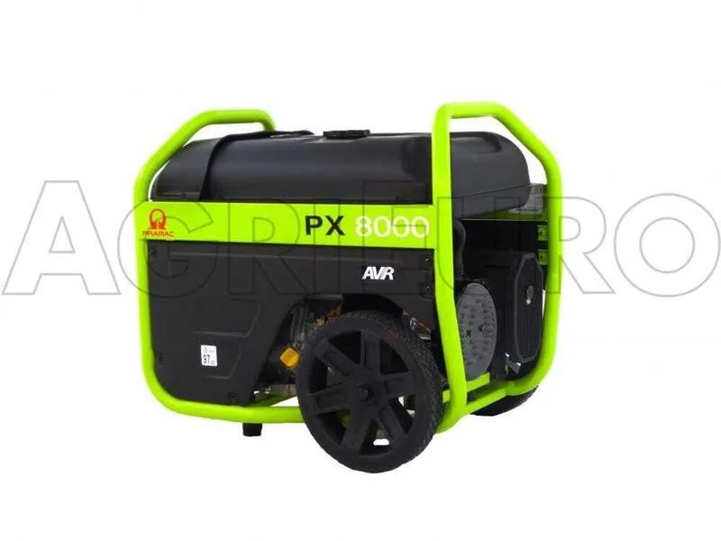 Pramac PX 8000 - Groupe électrogène 5.4 KW monophasé à essence - sur chariot - dém. électrique