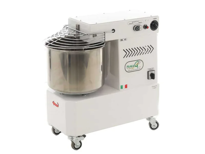 Pétrin à spirale Famag IM15 à 10 vitesses avec moteur électrique monophasé - 15 KG