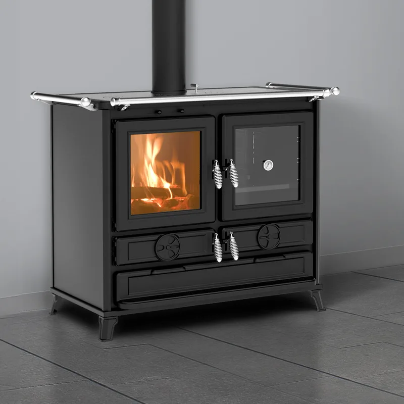 Thermorossi Klara Evo6 cuisinière à bois anthracite