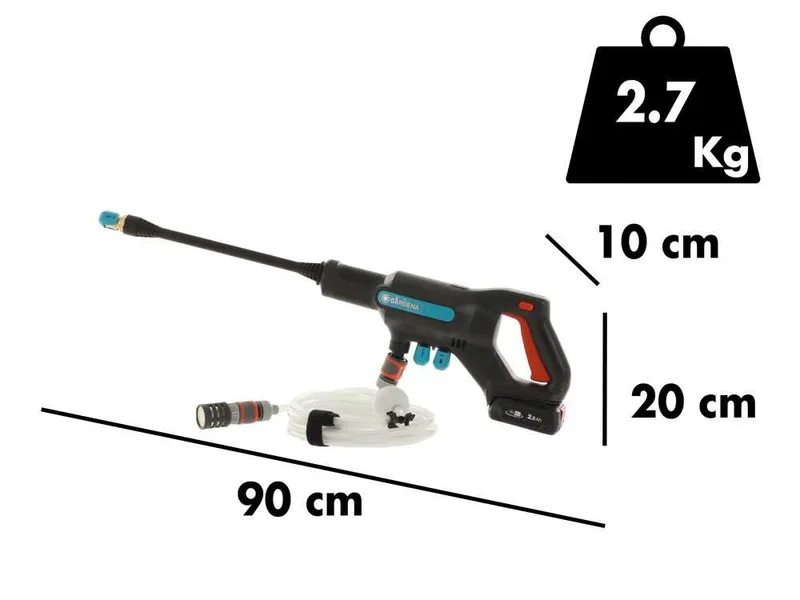 Gardena AcquaClean 24/18V Lithium - Pistolet haute pression
