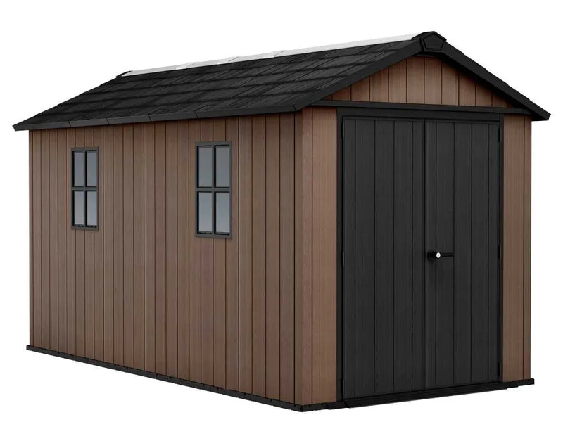 Keter Newton plus 7513/1375 - Abri de jardin - Avec double porte et fenêtres - 230 x 413 x 246 cm