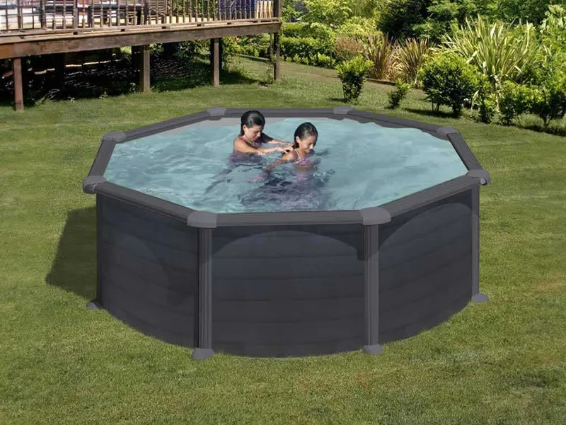 Gre Granada Ronde Ø350 x 132 cm - Piscine hors-sol en acier