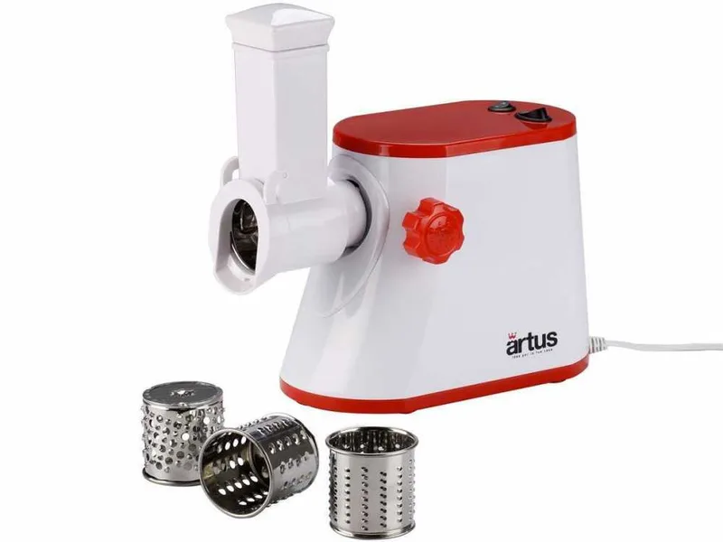 ARTUS G15 - Râpe et Coupe-légumes - 4 rouleaux amovibles - 300W