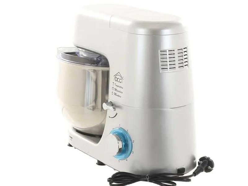 Batteur mélangeur planétaire DCG KM1508 avec cuve en INOX de 8 litres - Multifonctions à déclenchement rapide