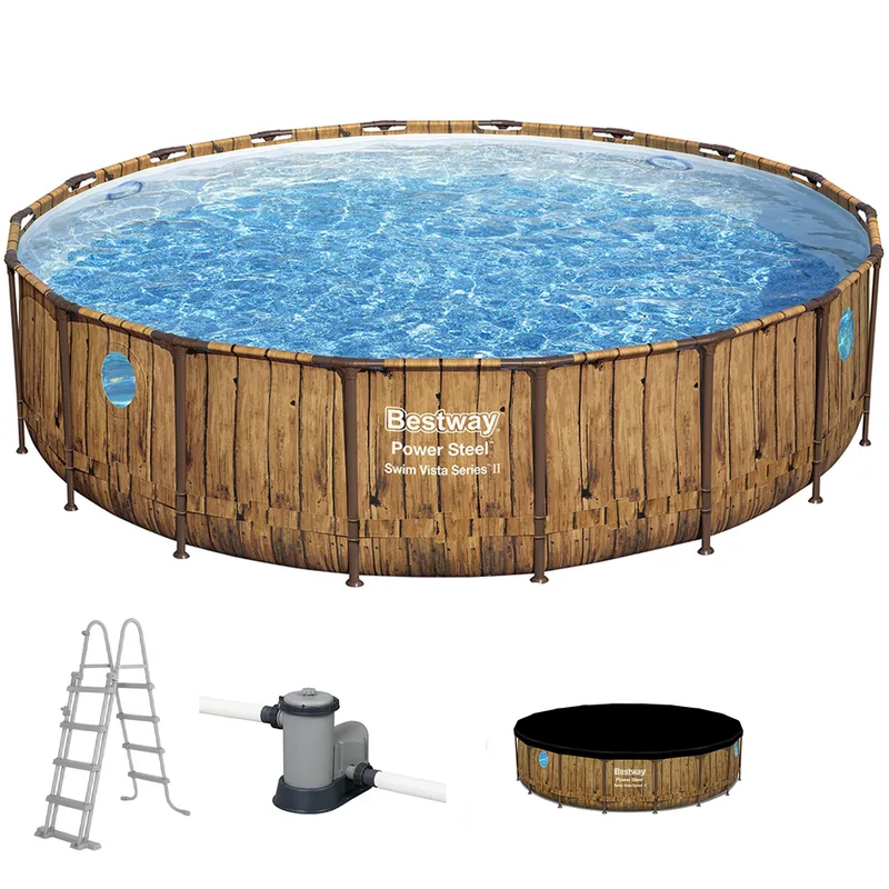 Bestway Power Steel Swim Vista 56977 - Ø549x122 cm - Piscine ronde