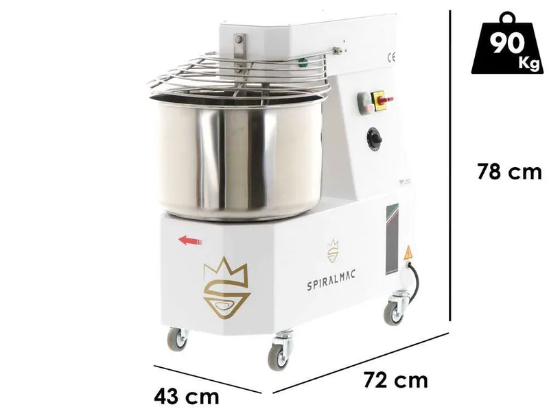 Pétrin à spiral SPIRALMAC SV25 Triphasé - 25 Kg