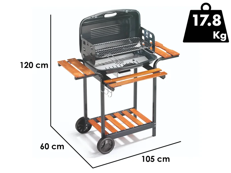 Ompagrill 60-40 Saturno/RCN - Barbecue à charbon