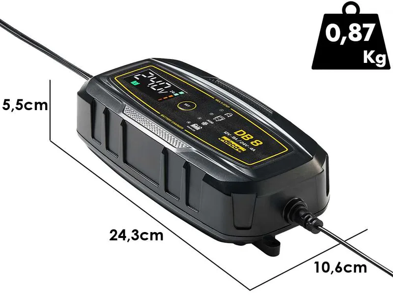 Deca DB 8 – Chargeur-mainteneur de batterie automatique – 12/24 V