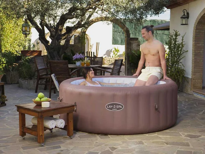 Bestway Lay-Z-Spa Hawaii AirJet 6001G - Ø196x71 cm - Spa gonflable à hydromassage