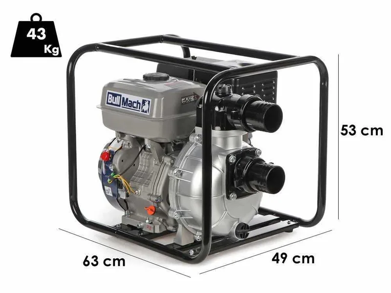 BullMach NAYLA 80 - Pompe thermique - Hauteur de refoulement élevée - avec raccord de 80 mm