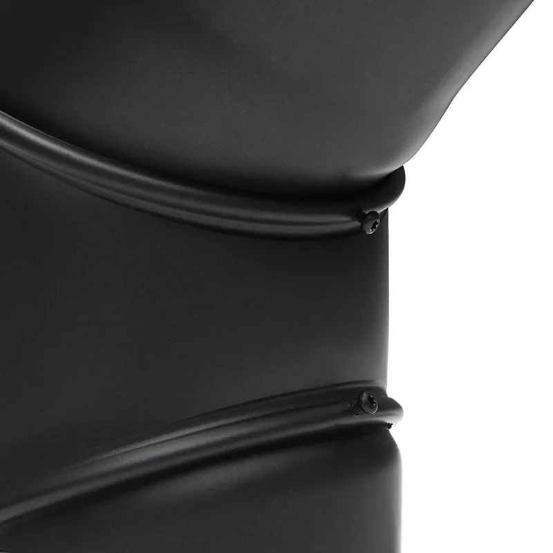 Raik Basic coude de tuyau de fumée 160mm noir 0–90° avec porte pour tuyau de fumée / conduit de fumée