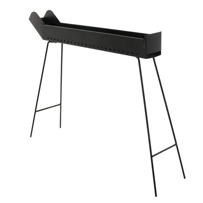 Mille BBQ-80 Go - Barbecue spécial pour brochettes à charbon - 80x14 cm