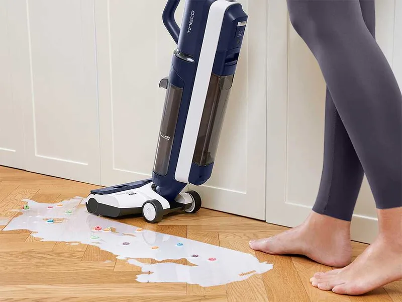 Tineco Floor One S5 Combo Plus - Nettoyeur de sols à batterie et aspirateur à main - 3 en 1 : lave, sèche et aspire